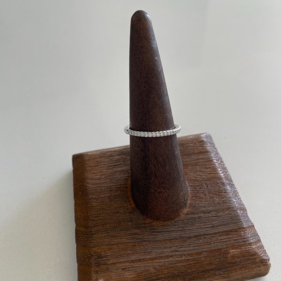 Diamond band 14k White Gold - Picture 6 of 6